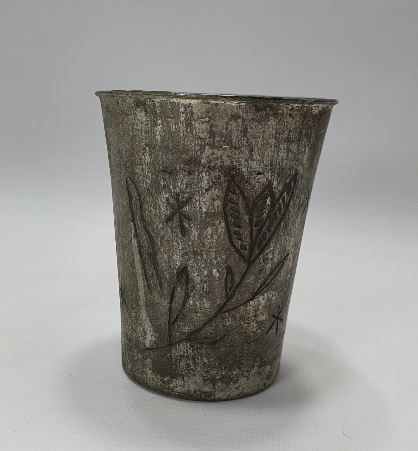 OSMANLI DÖNEMİ ÜZERİ İŞLEMELİ BARDAK 