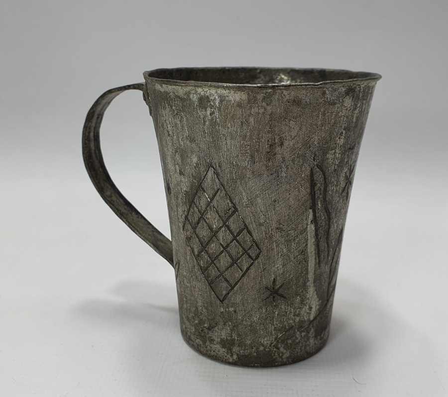 OSMANLI DÖNEMİ ÜZERİ İŞLEMELİ BARDAK 