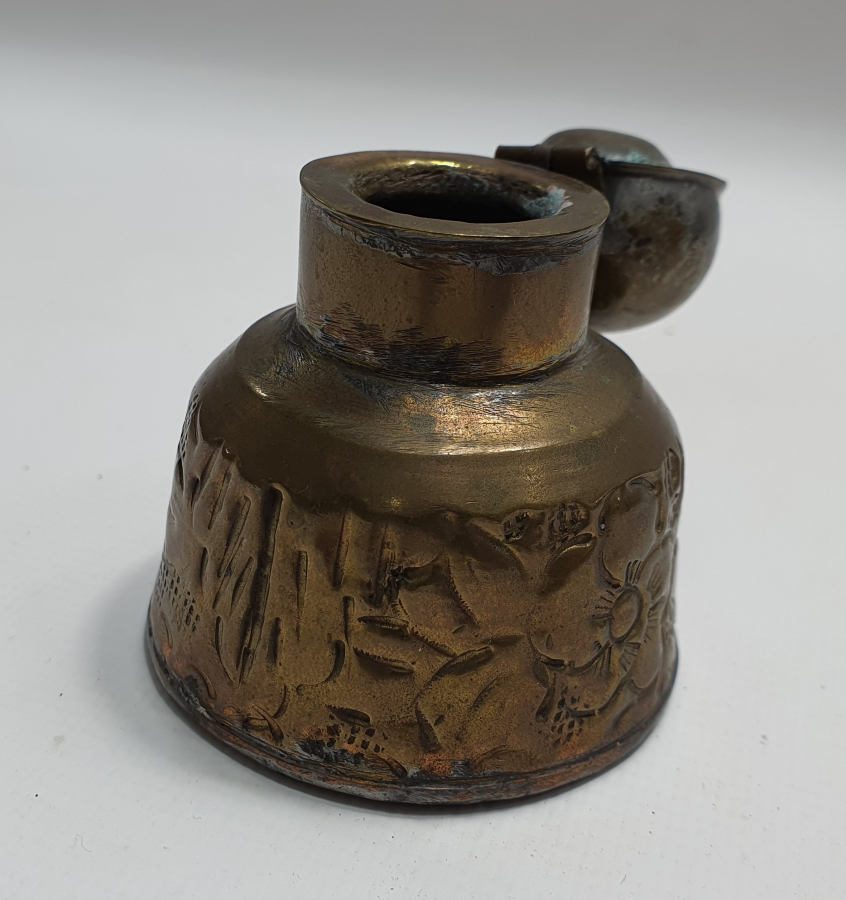 OSMANLI DÖNEMİ ÜZERİ KABARTMA İŞÇİLİKLİ HOKKA