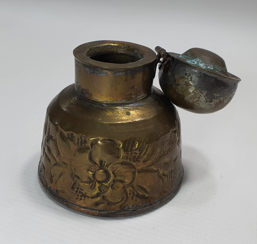 OSMANLI DÖNEMİ ÜZERİ KABARTMA İŞÇİLİKLİ HOKKA