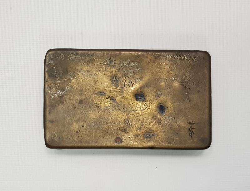 OSMANLICA YAZILI ASKERİ VETERİNER TIBBİ KUTU 