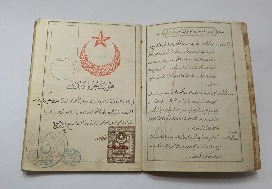 OSMANLICA YAZILI NÜFUS CÜZDANI