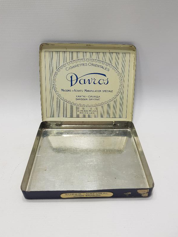 SAMSOUN & SMYRNA YAZILI OSMANLI DÖNEMİ SİGARA KUTUSU 