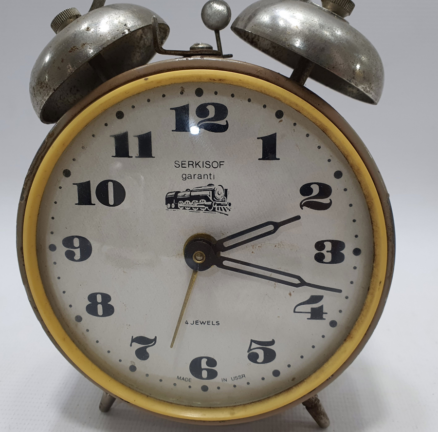 SERKİSOF MARKA TRENLİ MASA SAATİ