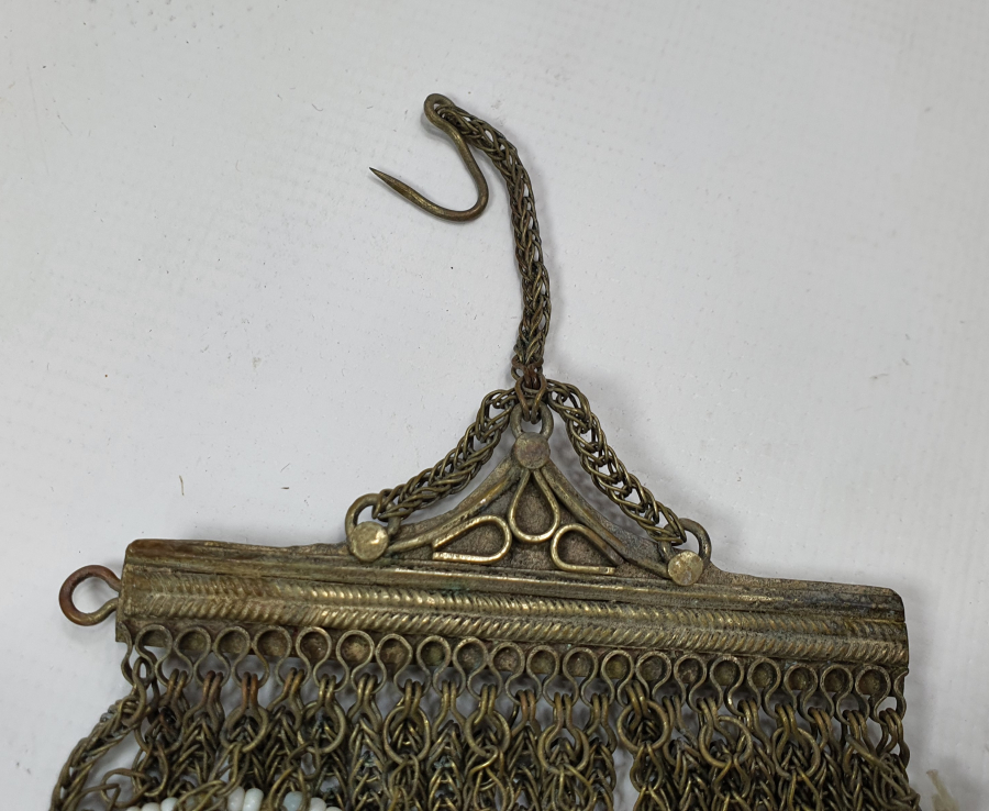 TÜRKMEN İŞİ BÜYÜK BOY ANTİKA SAÇ TOKASI