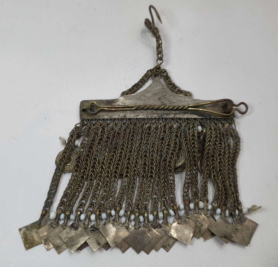 TÜRKMEN İŞİ BÜYÜK BOY ANTİKA SAÇ TOKASI