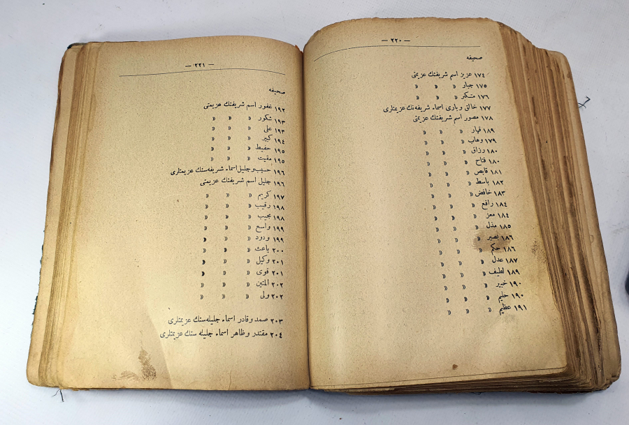 OSMANLI DÖNEMİ İÇİNDE ÇEŞİTLİ ŞİFALAR İÇİN YAPILMIŞ EBCED VE DUALAR BULUNAN NADİR KİTAP