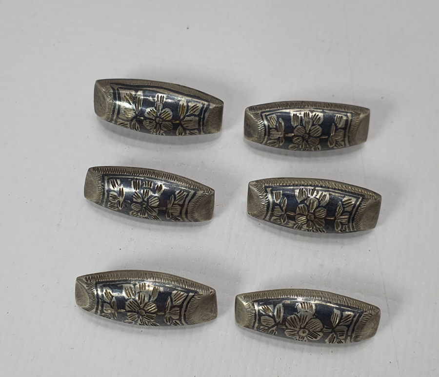 OSMANLI DÖNEMİ SAVAT İŞÇİLİKLİ TAM TAKIM GÜMÜŞ ÇERKES KAFTAN DÜĞMELERİ