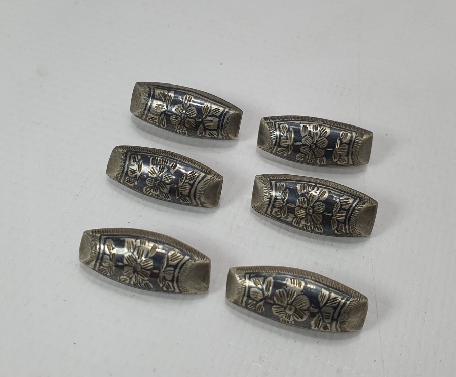 OSMANLI DÖNEMİ SAVAT İŞÇİLİKLİ TAM TAKIM GÜMÜŞ ÇERKES KAFTAN DÜĞMELERİ