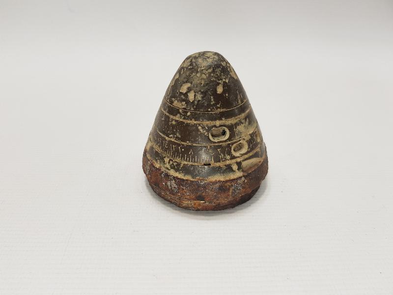 1. DÜNYA SAVAŞI DÖNEMİ OSMANLICA YAZILI TOP MERMİSİ BAŞLIĞI