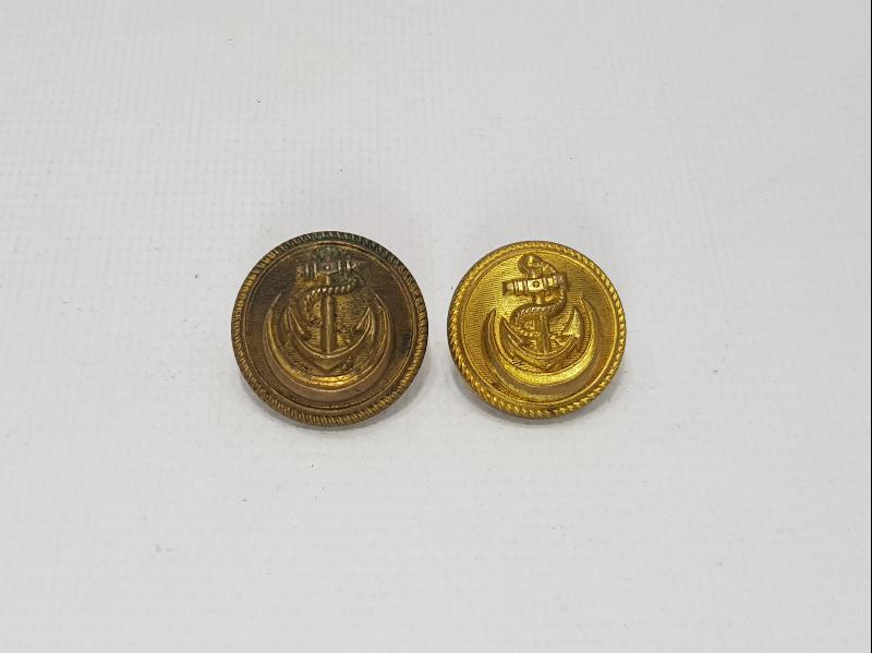 1. DÜNYA SAVAŞI OSMANLICA YAZILI BİR ÇİFT SUBAY DÜĞMESİ 