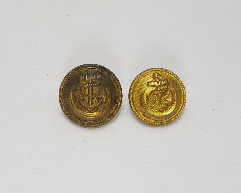 1. DÜNYA SAVAŞI OSMANLICA YAZILI BİR ÇİFT SUBAY DÜĞMESİ 