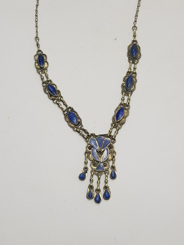 ESKİ TÜRKMEN İŞİ MİNELİ GERDANLIK