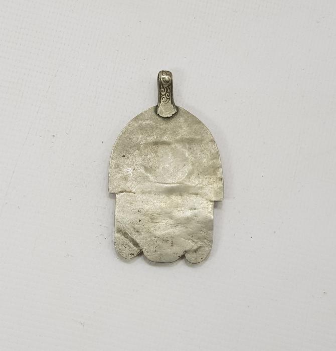 OSMANLI DÖNEMİ FATMA ANANIN ELİ FORMLU GÜMÜŞ KOLYE UCU