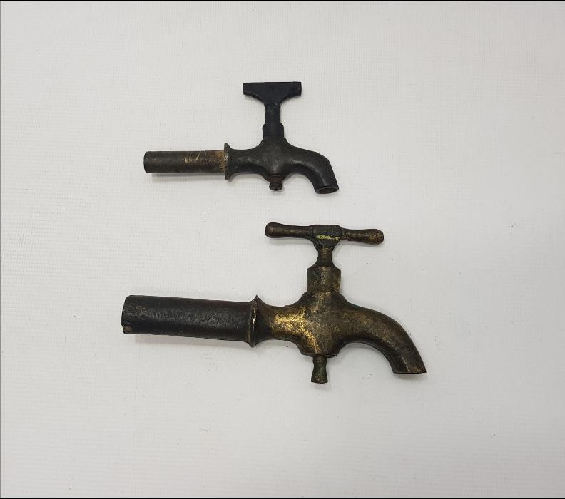 OSMANLI DÖNEMİ İKİ ADET KAHVE KAZANI MUSLUĞU 