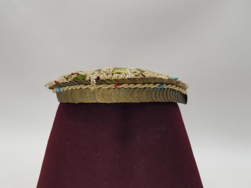 OSMANLI DÖNEMİ OPAL BONCUK VE PENEZLERLE SÜSLÜ KADIN BAŞLIĞI