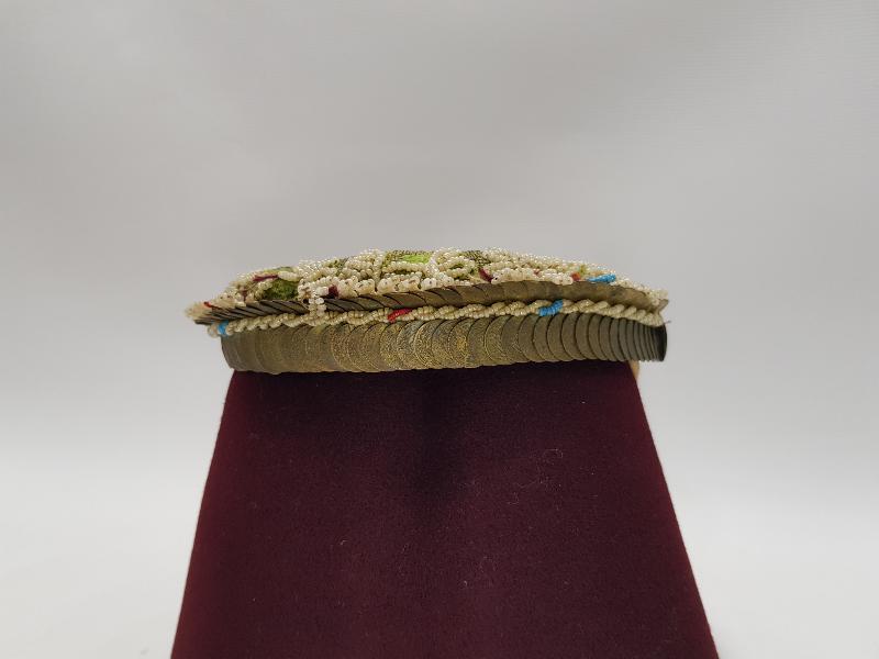 OSMANLI DÖNEMİ OPAL BONCUK VE PENEZLERLE SÜSLÜ KADIN BAŞLIĞI