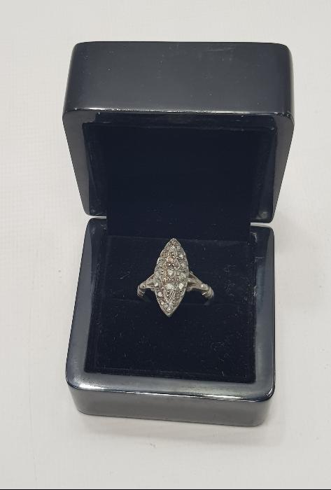 OSMANLI DÖNEMİ ELMAS TAŞLI MEKİK YÜZÜK 