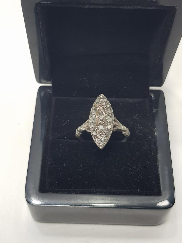 OSMANLI DÖNEMİ ELMAS TAŞLI MEKİK YÜZÜK 