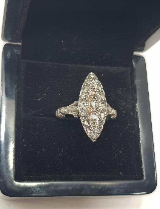 OSMANLI DÖNEMİ ELMAS TAŞLI MEKİK YÜZÜK 