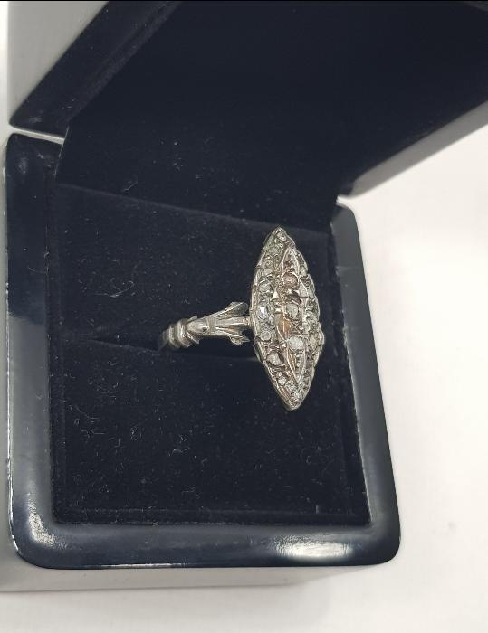 OSMANLI DÖNEMİ ELMAS TAŞLI MEKİK YÜZÜK 