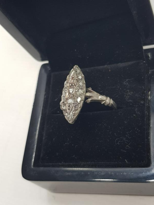 OSMANLI DÖNEMİ ELMAS TAŞLI MEKİK YÜZÜK 