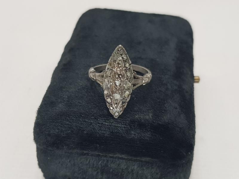 OSMANLI DÖNEMİ ELMAS TAŞLI MEKİK YÜZÜK 