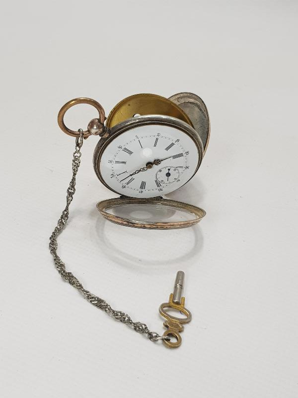 OSMANLI DÖNEMİ KOLEKSİYONLUK GÜMÜŞ CEP SAATİ 