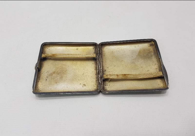 OSMANLI DÖNEMİ MİNELİ GÜMÜŞ TÜTÜN TABAKASI 