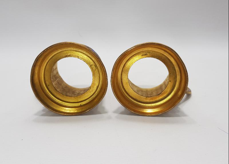 OSMANLI DÖNEMİ RUS YAPIMI BİR ÇİFT MİNELİ ISTAKA