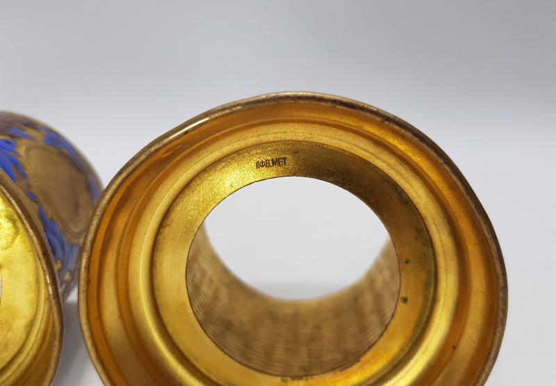 OSMANLI DÖNEMİ RUS YAPIMI BİR ÇİFT MİNELİ ISTAKA