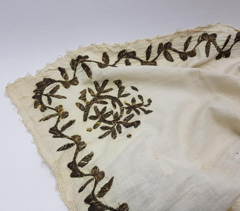 OSMANLI TEL KIRMA İŞÇİLİKLİ ÖRTÜ 