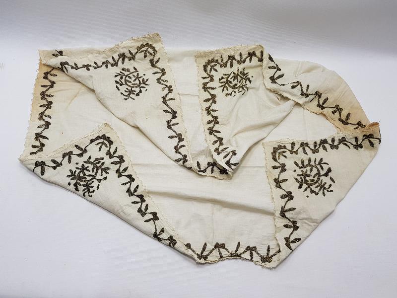 OSMANLI TEL KIRMA İŞÇİLİKLİ ÖRTÜ 