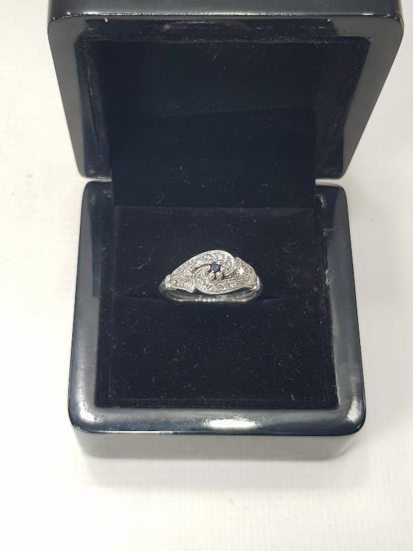 SAFİR TAŞLI PIRLANTA YÜZÜK  