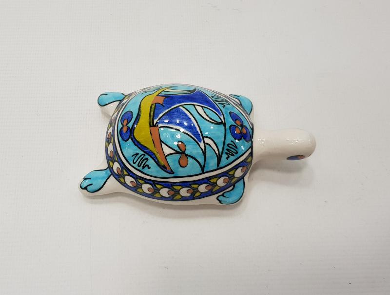 SITKI OLÇAR İMZALI KÜTAHYA SERAMİK KAPLUMBAĞA BİBLOSU