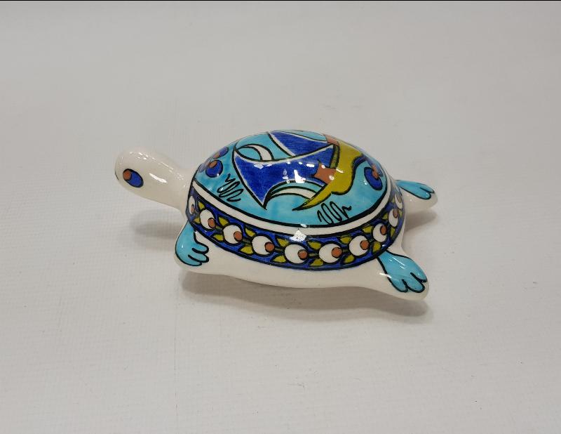 SITKI OLÇAR İMZALI KÜTAHYA SERAMİK KAPLUMBAĞA BİBLOSU