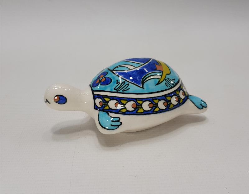 SITKI OLÇAR İMZALI KÜTAHYA SERAMİK KAPLUMBAĞA BİBLOSU