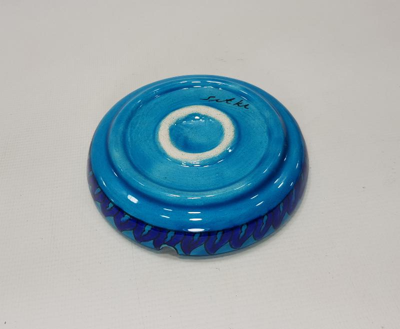 SITKI OLÇAR İMZALI KÜTAHYA SERAMİK KÜL TABLASI