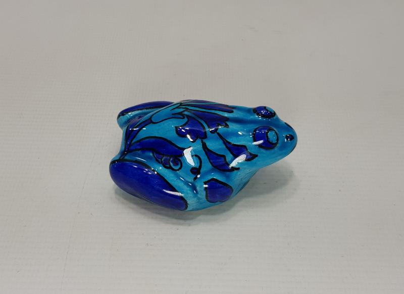 SITKI OLÇAR İMZALI KÜTAHYA SERAMİK KURBAĞA BİBLOSU