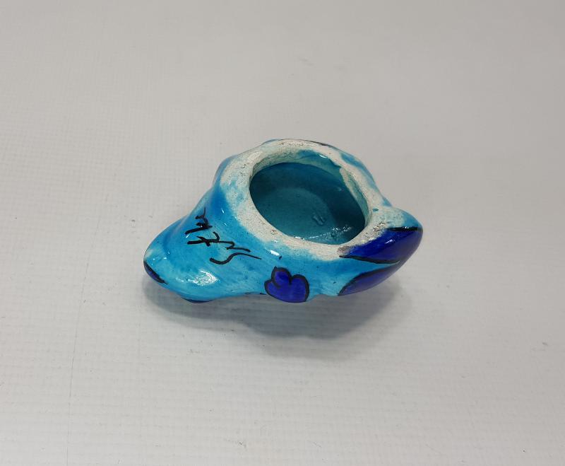 SITKI OLÇAR İMZALI KÜTAHYA SERAMİK KURBAĞA BİBLOSU