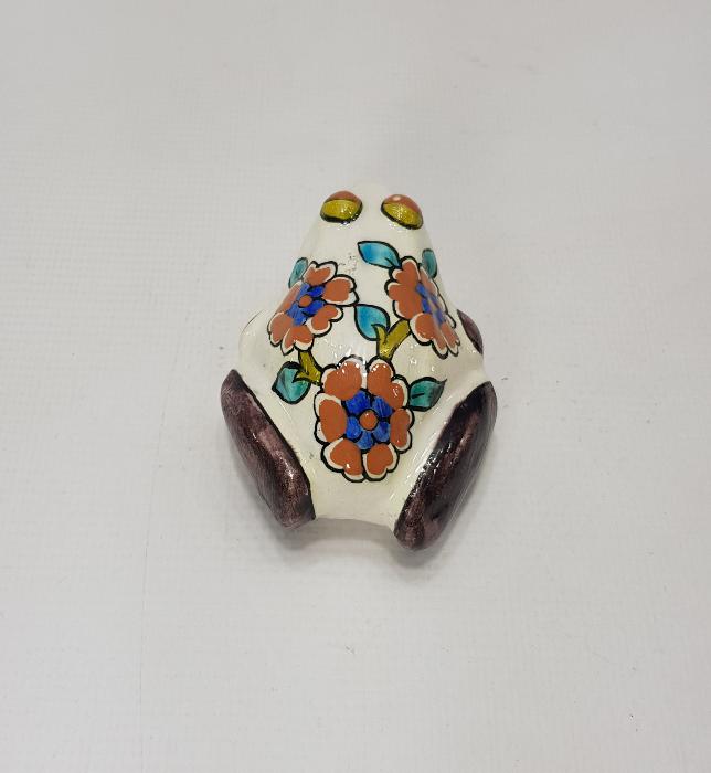 SITKI OLÇAR İMZALI KÜTAHYA SERAMİK KURBAĞA BİBLOSU