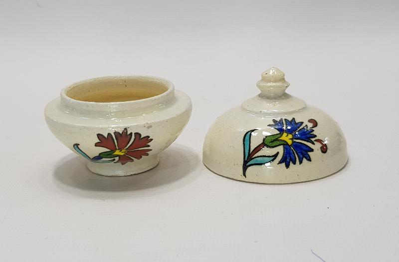 SITKI OLÇAR İMZALI KÜTAHYA SERAMİK SAKIZLIK 