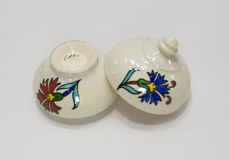 SITKI OLÇAR İMZALI KÜTAHYA SERAMİK SAKIZLIK 