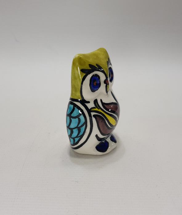 SITKI OLÇAR İMZALI SERAMİK BAYKUŞ BİBLOSU