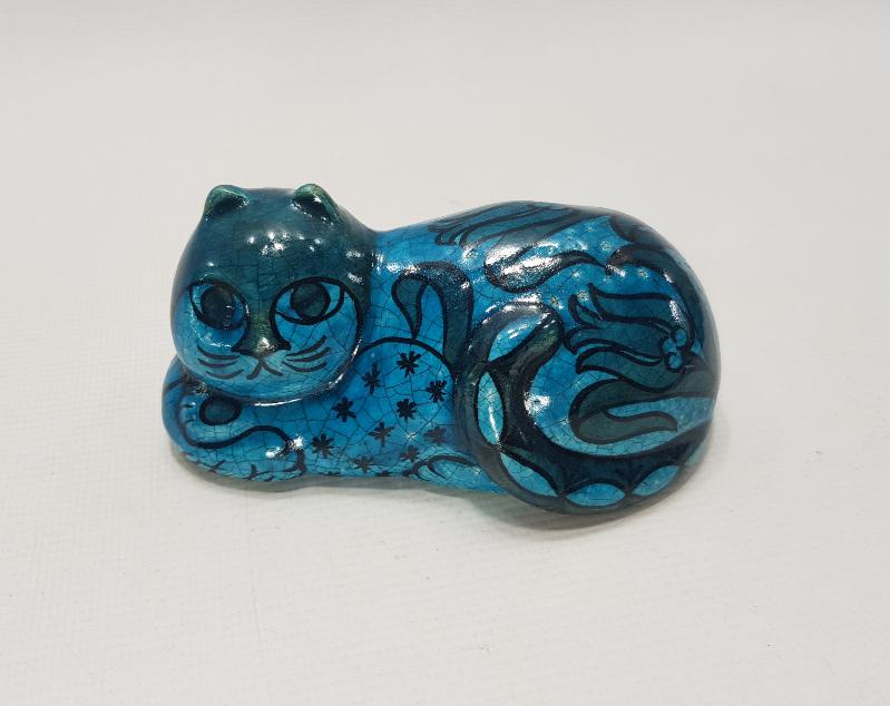 SITKI OLÇAR İMZALI SERAMİK KEDİ BİBLOSU