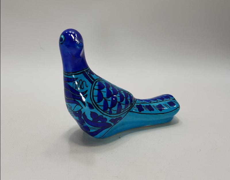 SITKI OLÇAR İMZALI KÜTAHYA SERAMİK GÜVERCİN BİBLOSU