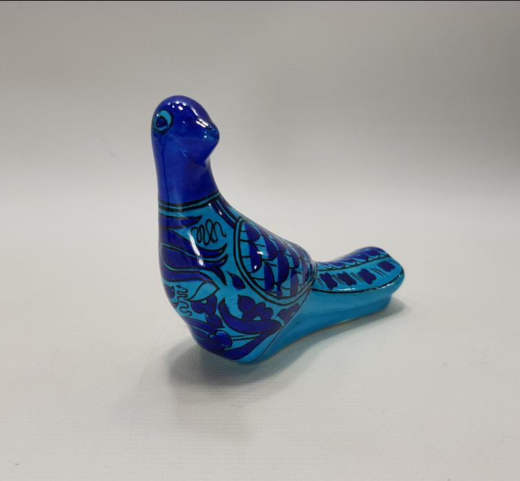 SITKI OLÇAR İMZALI KÜTAHYA SERAMİK GÜVERCİN BİBLOSU