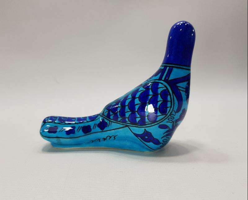 SITKI OLÇAR İMZALI KÜTAHYA SERAMİK GÜVERCİN BİBLOSU