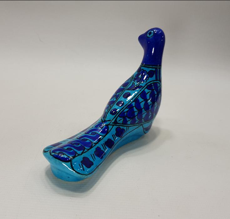 SITKI OLÇAR İMZALI KÜTAHYA SERAMİK GÜVERCİN BİBLOSU