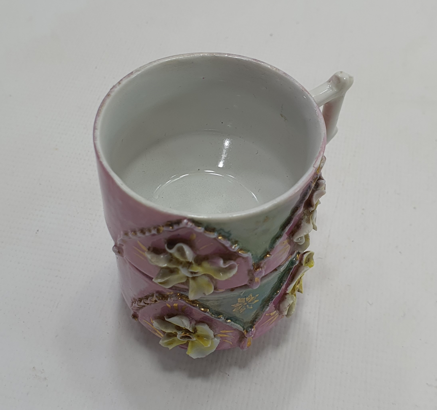 ALTI OSMANLICA YAZILI NADİR ÇİFT FİNCAN